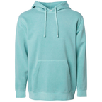 INDEPENDENT PRM4500, Unisex Midweight Pigment Dyed Hooded Pullovers, Pigment Mint