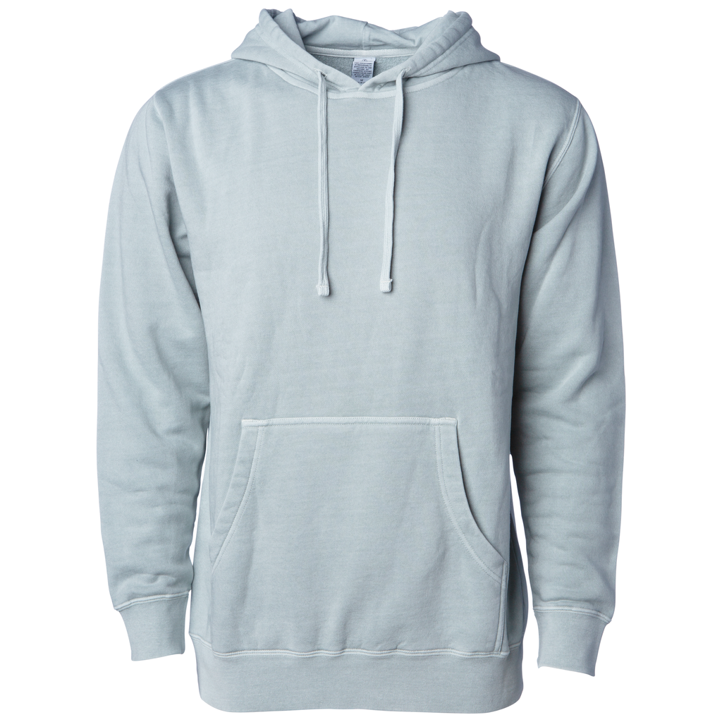 INDEPENDENT PRM4500, Unisex Midweight Pigment Dyed Hooded Pullovers, Pigment Sage