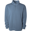 INDEPENDENT PRM4600QZ, Midweight Pigment Dye Quarter Zip, Pigment Slate Blue