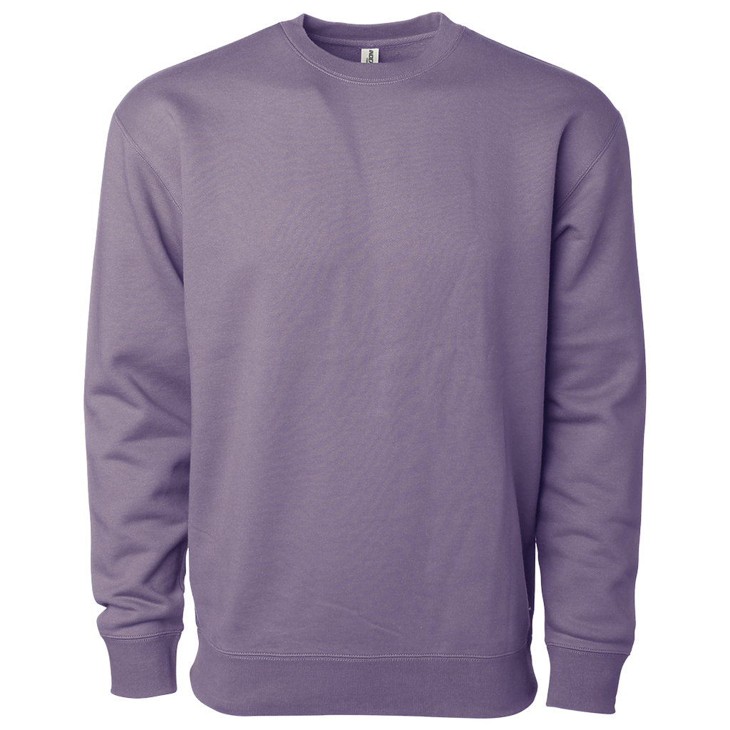 Independent Trading Co. IND3000, Men's Heavyweight Crew Neck, Plum