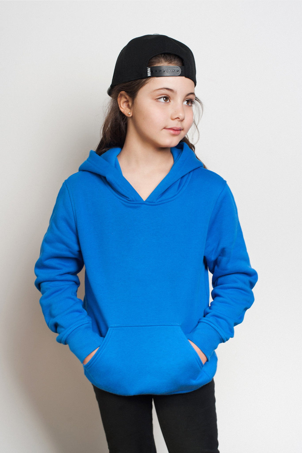Just Like Hero HERO-2020, Unisex Blank Hoodie, Royal Blue