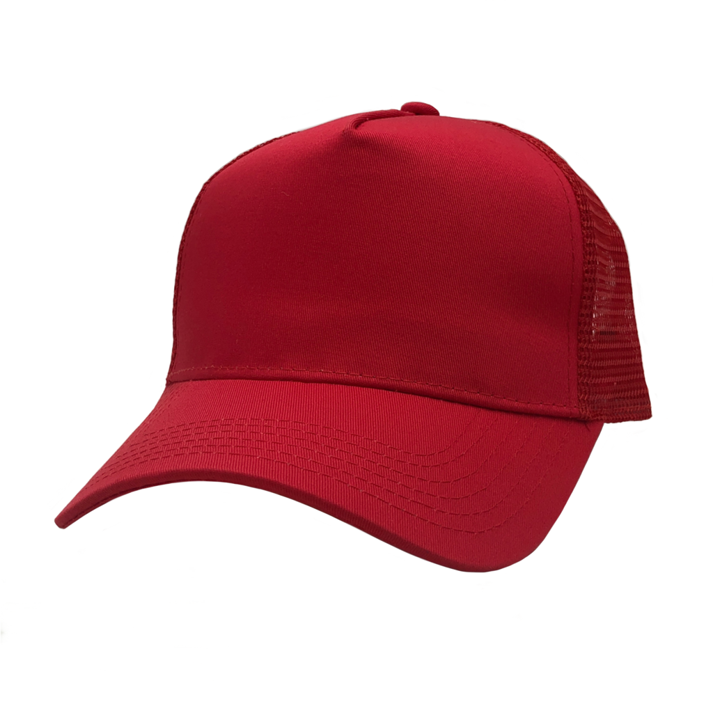 NISSI CAPS GN-1051-5PM, - Pro Style Trucker Mesh Cap, Red