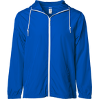 INDEPENDENT EXP54LWZ-P2, Exp54lwz - Lightweight Windbreaker Jacket (safety Yellow), Royal w White Zip