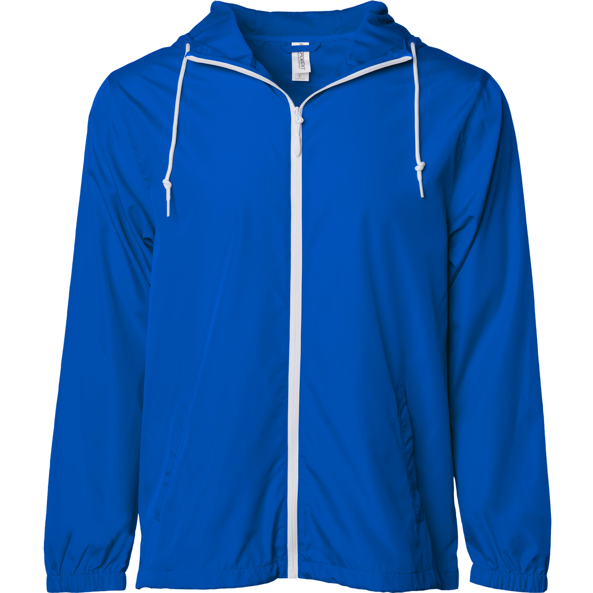 INDEPENDENT EXP54LWZ-P1, Exp54lwz - Lightweight Windbreaker Jacket (colors A-s), Royal w White Zip