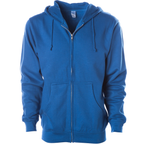 INDEPENDENT SS4500Z, Midweight Zip Hooded Sweatshirt, Royal
