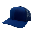 NISSI CAPS GNV-003M, Premium Pro Style 6 Panels Mesh Trucker Cap, Royal