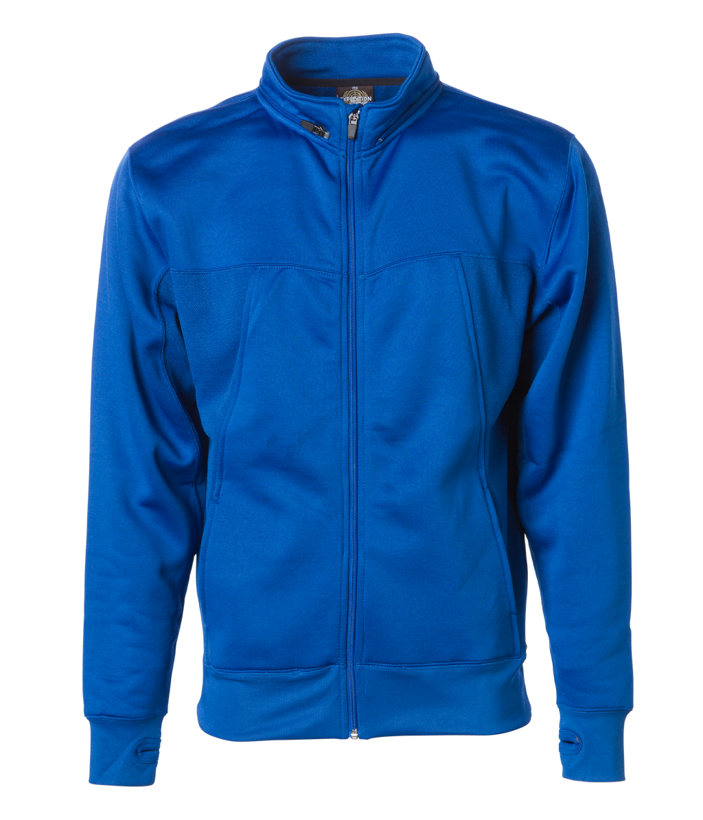 INDEPENDENT EXP80PTZ, Poly-tech Zip Hooded Sweatshirt, Royal