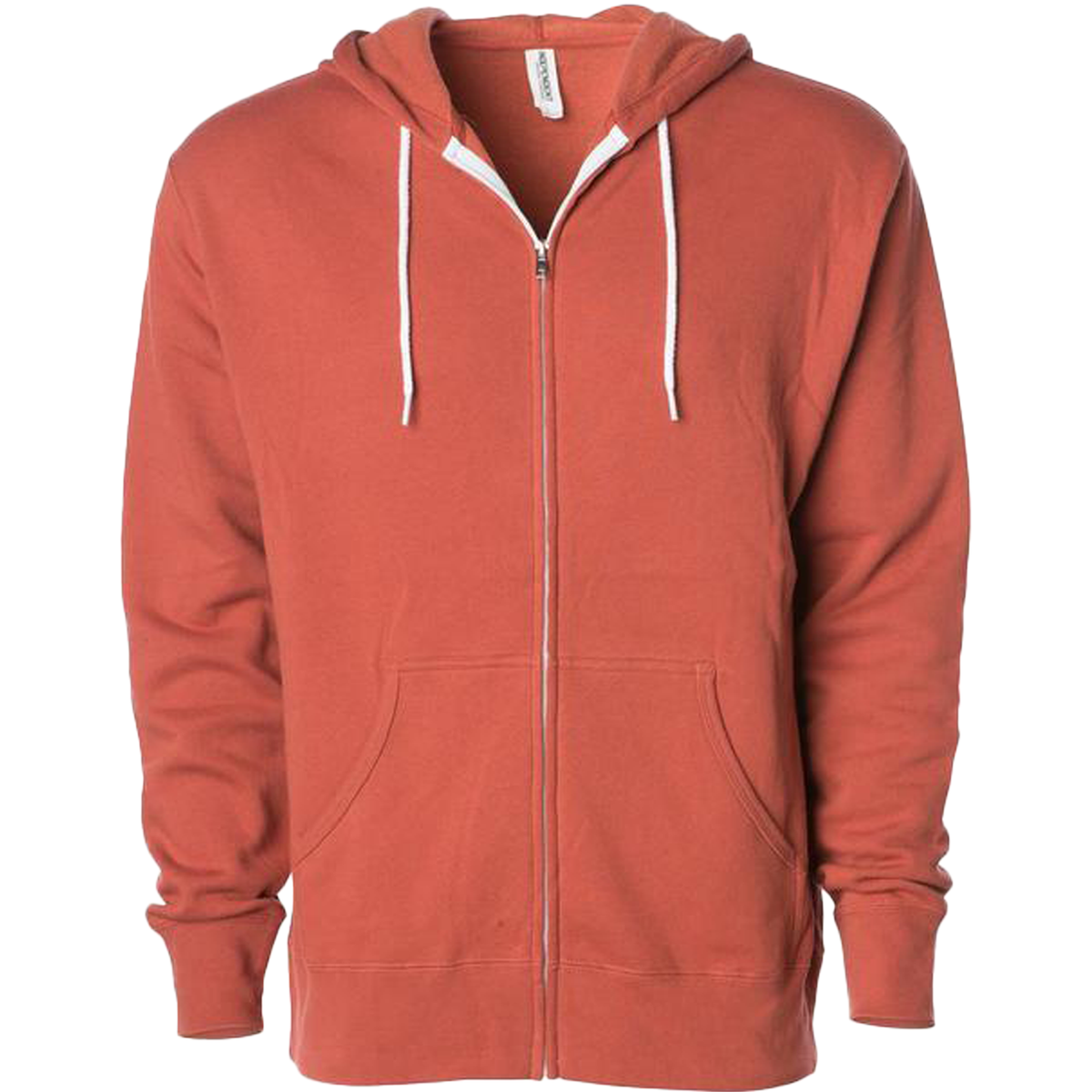 INDEPENDENT AFX90UNZ-P1, Afx90unz - Unisex Zip Hooded Sweatshirt (colors F-s), Rust