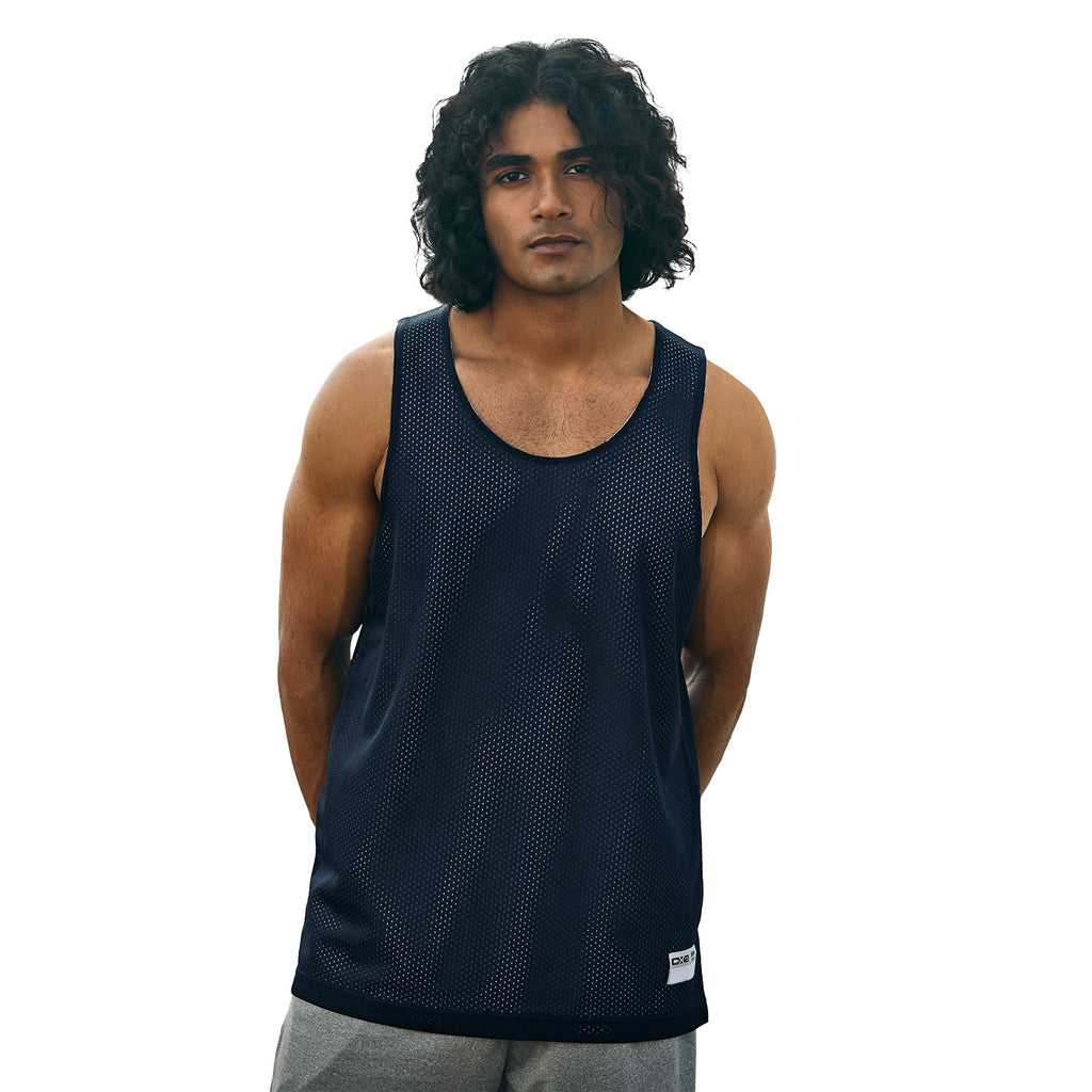 CX2 S04480, - Reverse - Performance Reversible Mesh Tank Top, Navy