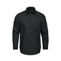 CX2 S04600, - Camden - Men's Poly-cotton Twill Long Sleeve Easy-care Shirt, Black