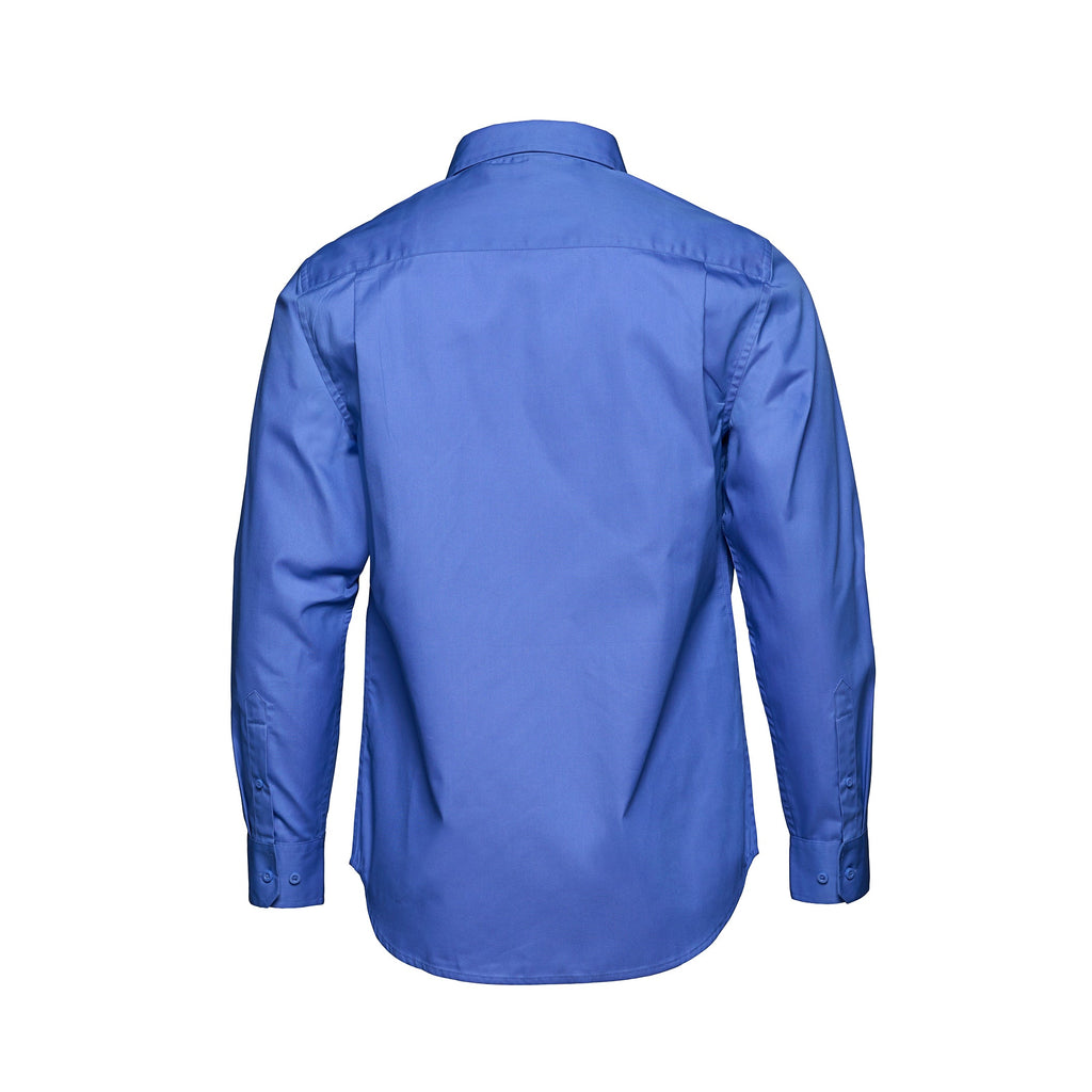 CX2 S04600, - Camden - Men's Poly-cotton Twill Long Sleeve Easy-care Shirt, Blue