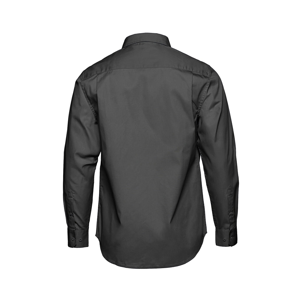 CX2 S04600, - Camden - Men's Poly-cotton Twill Long Sleeve Easy-care Shirt, Grey