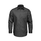 CX2 S04600, - Camden - Men's Poly-cotton Twill Long Sleeve Easy-care Shirt, Grey