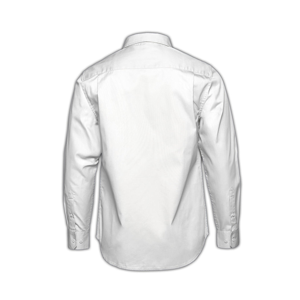 CX2 S04600, - Camden - Men's Poly-cotton Twill Long Sleeve Easy-care Shirt, White