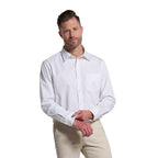 CX2 S04600, - Camden - Men's Poly-cotton Twill Long Sleeve Easy-care Shirt, White