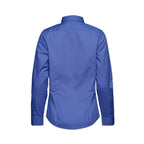 CX2 S04601, - Camden - Ladies Poly-cotton Twill Long Sleeve Easy-care Shirt, Blue