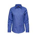 CX2 S04601, - Camden - Ladies Poly-cotton Twill Long Sleeve Easy-care Shirt, Blue