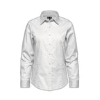 CX2 S04601, - Camden - Ladies Poly-cotton Twill Long Sleeve Easy-care Shirt, White