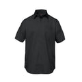 CX2 S04605, - Ashton - Poly Cotton Twill Short Sleeve Easy-care Shirt, Black