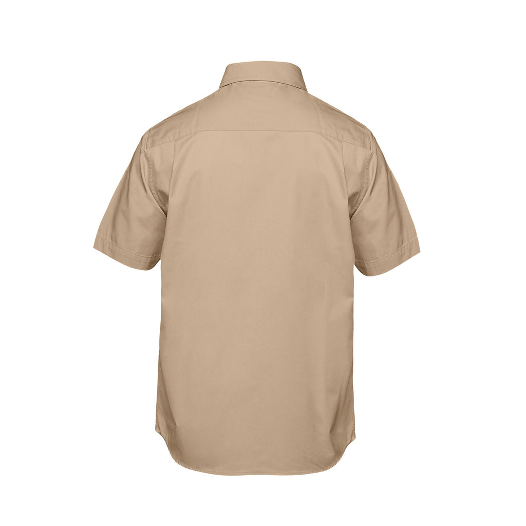 CX2 S04605, - Ashton - Poly Cotton Twill Short Sleeve Easy-care Shirt, Sand