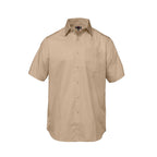 CX2 S04605, - Ashton - Poly Cotton Twill Short Sleeve Easy-care Shirt, Sand