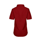 CX2 S04606, - Ashton - Ladies Poly Cotton Twill Short Sleeve Easy-care Shirt, Red