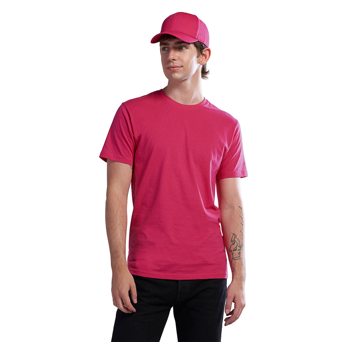 Canada Sportswear S05610, - Parkour - Adult Ring Spun Combed Cotton Crewneck T-shirt, Heliconia