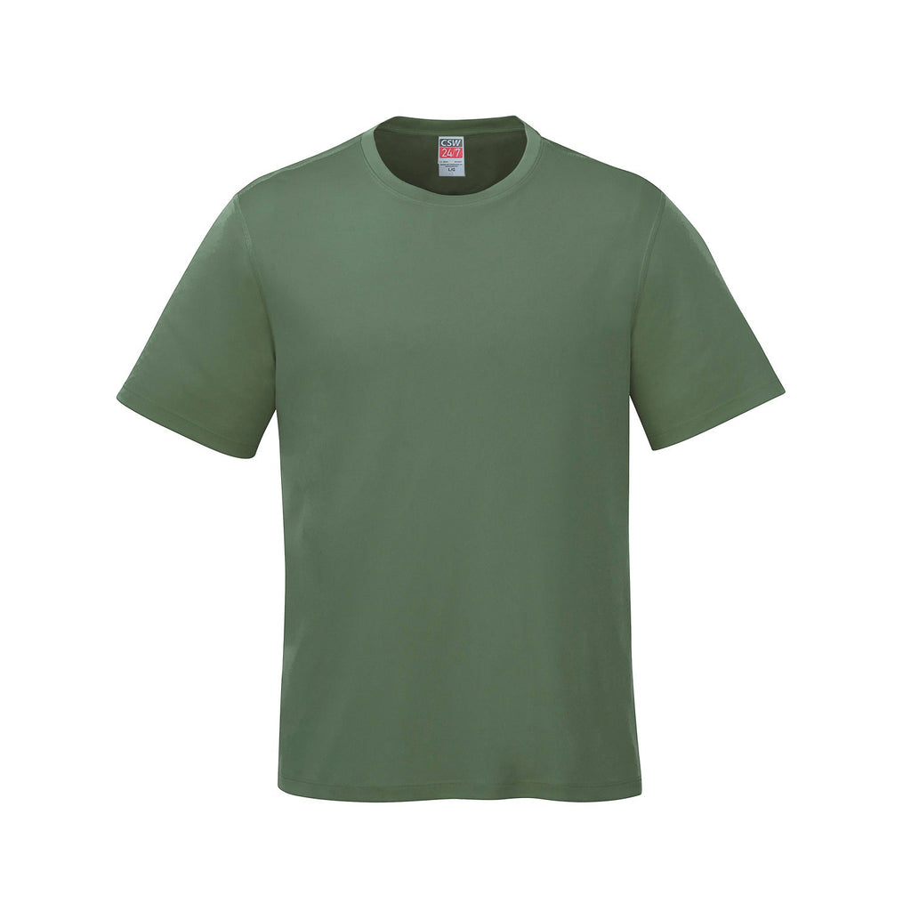 S05610 Parkour crewneck front — Fatigue Green
