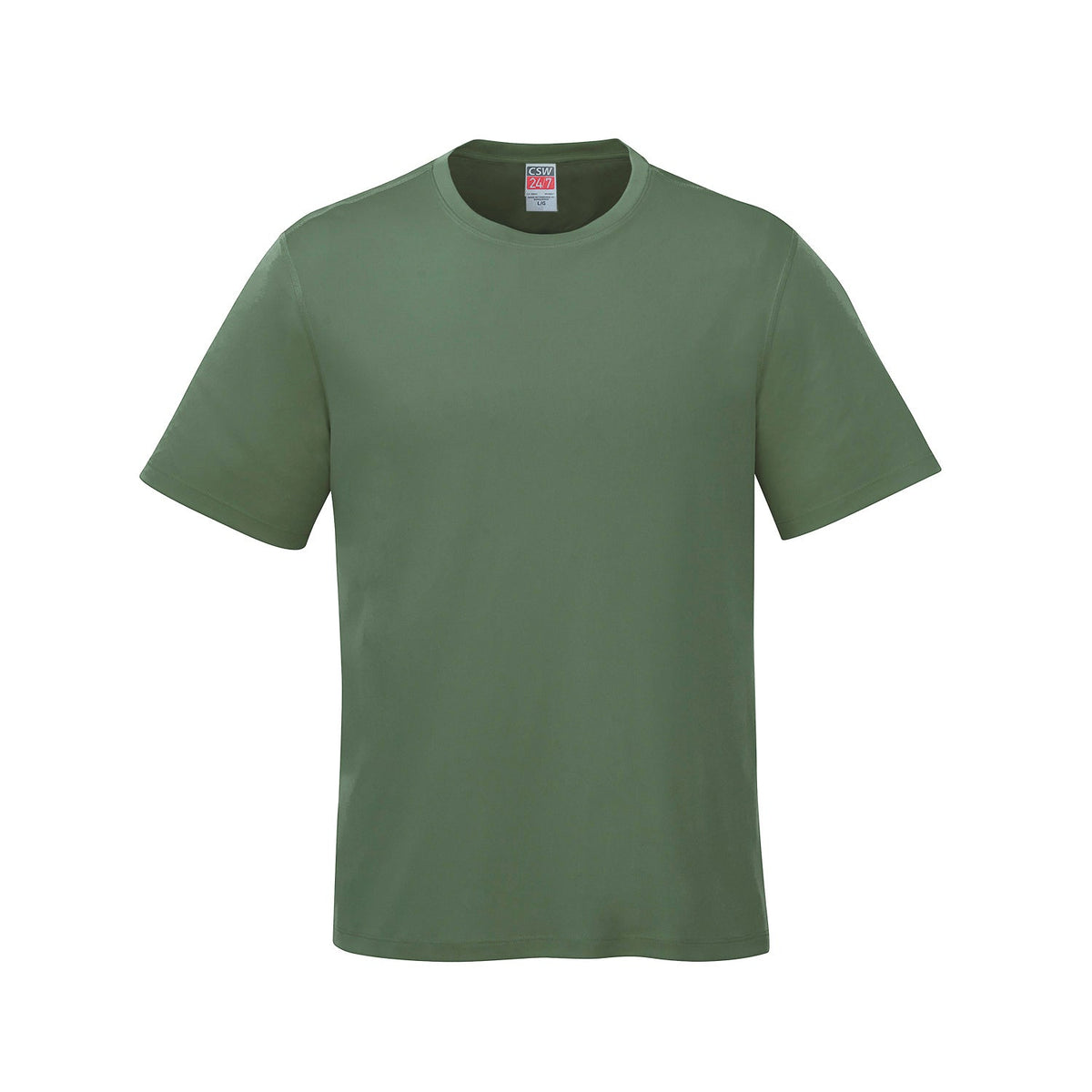 S05610 Parkour crewneck front — Fatigue Green