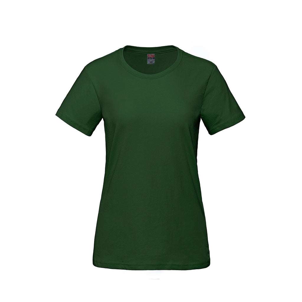 Canada Sportswear S05611, - Parkour - Ladies Ring Spun Combed Cotton Crewneck T-shirt, Forest Green