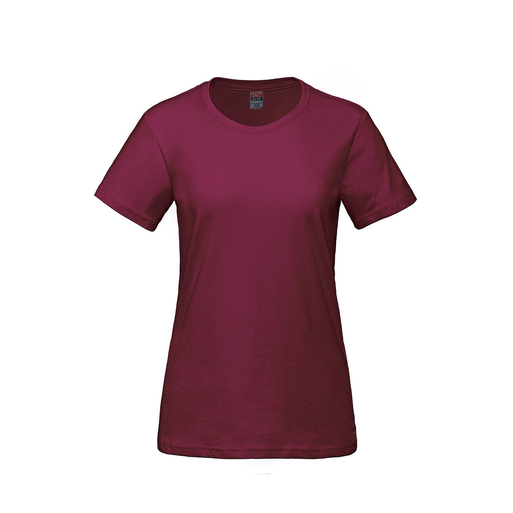Canada Sportswear S05611, - Parkour - Ladies Ring Spun Combed Cotton Crewneck T-shirt, Maroon