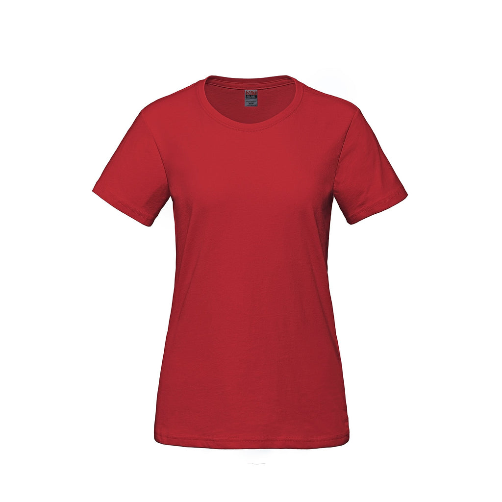 Canada Sportswear S05611, - Parkour - Ladies Ring Spun Combed Cotton Crewneck T-shirt, Red