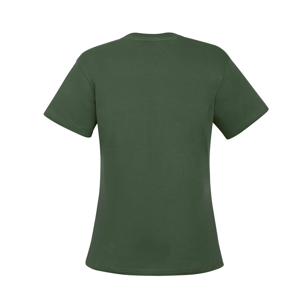 Canada Sportswear S05611, - Parkour - Ladies Ring Spun Combed Cotton Crewneck T-shirt, Fatigue Green