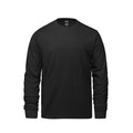 Canada Sportswear S05615, - Breeze - Adult Ring Spun Combed Cotton Long Sleeve Crewneck T-shirt, Black