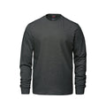 Canada Sportswear S05615, - Breeze - Adult Ring Spun Combed Cotton Long Sleeve Crewneck T-shirt, Charcoal