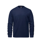 Canada Sportswear S05615, - Breeze - Adult Ring Spun Combed Cotton Long Sleeve Crewneck T-shirt, Navy
