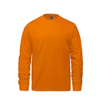 Canada Sportswear S05615, - Breeze - Adult Ring Spun Combed Cotton Long Sleeve Crewneck T-shirt, Orange