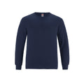 Canada Sportswear S5615Y, - Breeze - Youth Ring Spun Combed Cotton Long Sleeve Crewneck T-shirt, Navy