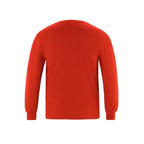 Canada Sportswear S05615, - Breeze - Adult Ring Spun Combed Cotton Long Sleeve Crewneck T-shirt, Red
