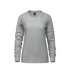 Canada Sportswear S05616, - Breeze - Ladies Ring Spun Combed Cotton Long Sleeve Crewneck T-shirt, Athletic Grey