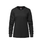 Canada Sportswear S05616, - Breeze - Ladies Ring Spun Combed Cotton Long Sleeve Crewneck T-shirt, Black