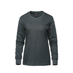 Canada Sportswear S05616, - Breeze - Ladies Ring Spun Combed Cotton Long Sleeve Crewneck T-shirt, Charcoal