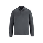 CX2 S05737, - Birdie - Men's Long Sleeve Pique Mesh Polo, Steel Grey
