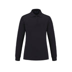 CX2 S05738, - Birdie - Ladies Long Sleeve Pique Mesh Polo, Black