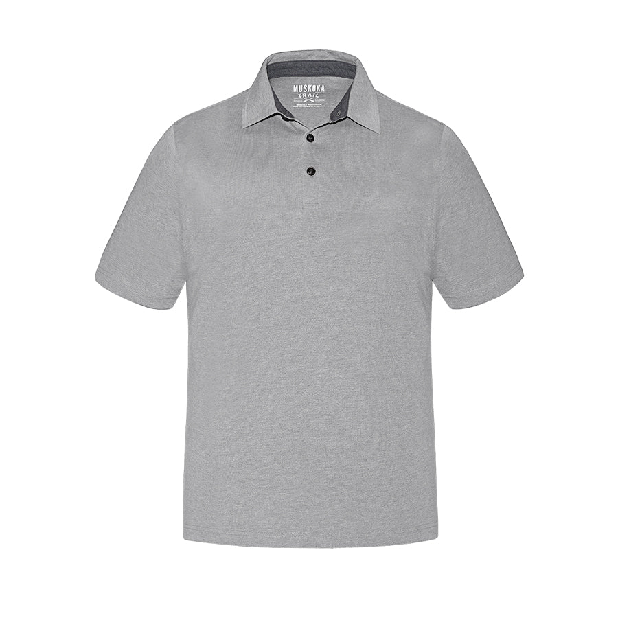 Muskoka Trail S05750, - Fairway - Men's Cotton/poly Jersey Polo, Melange Grey