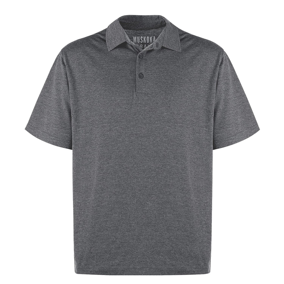 Muskoka Trail S05750, - Fairway - Men's Cotton/poly Jersey Polo, Melange Charcoal