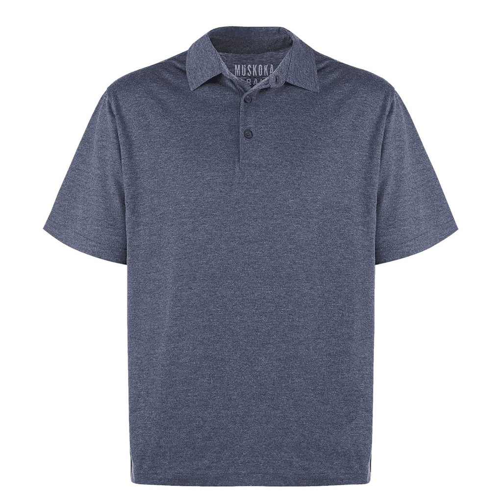 Muskoka Trail S05750, - Fairway - Men's Cotton/poly Jersey Polo, Melange Navy