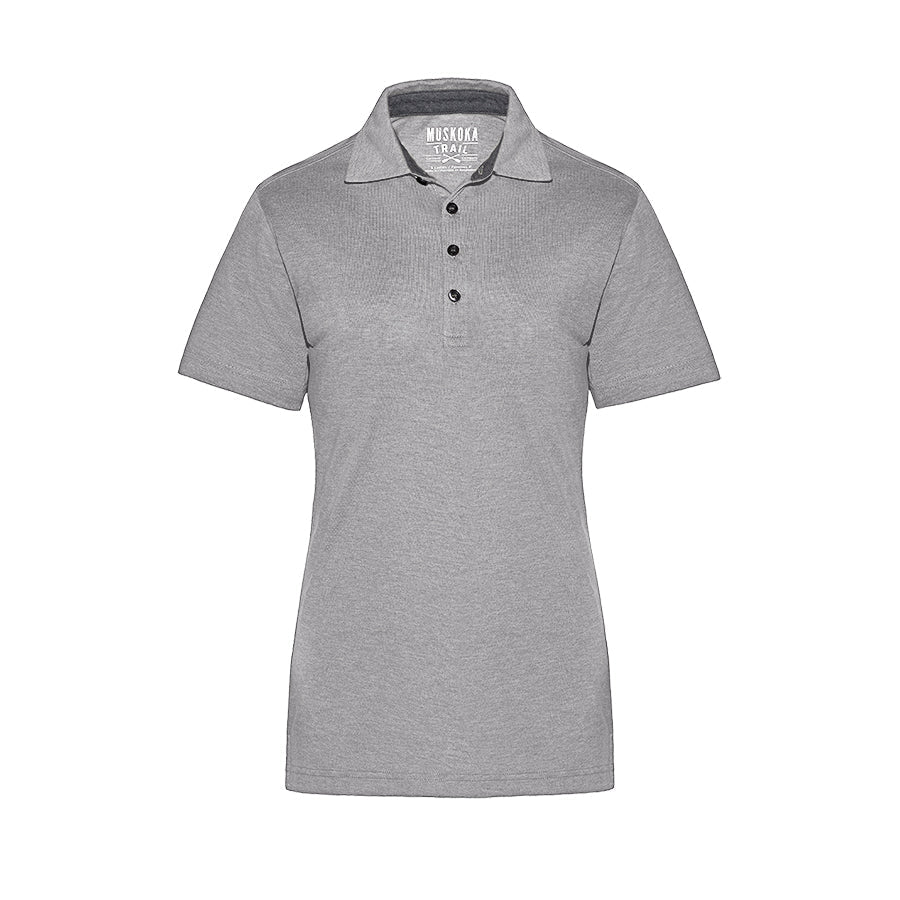 Muskoka Trail-S05751 polo shirt in Melange Grey