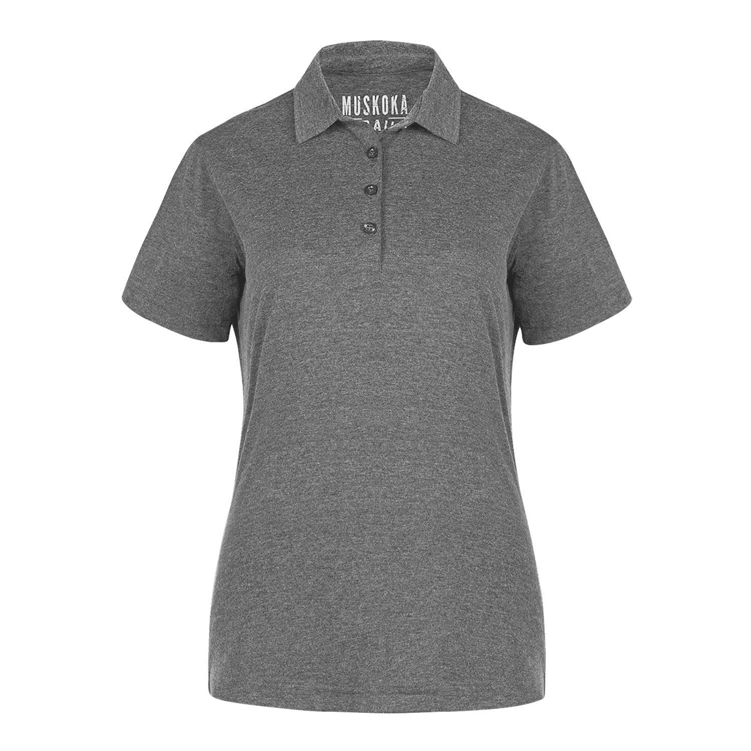 Muskoka Trail-S05751 polo shirt in Melange Charcoal