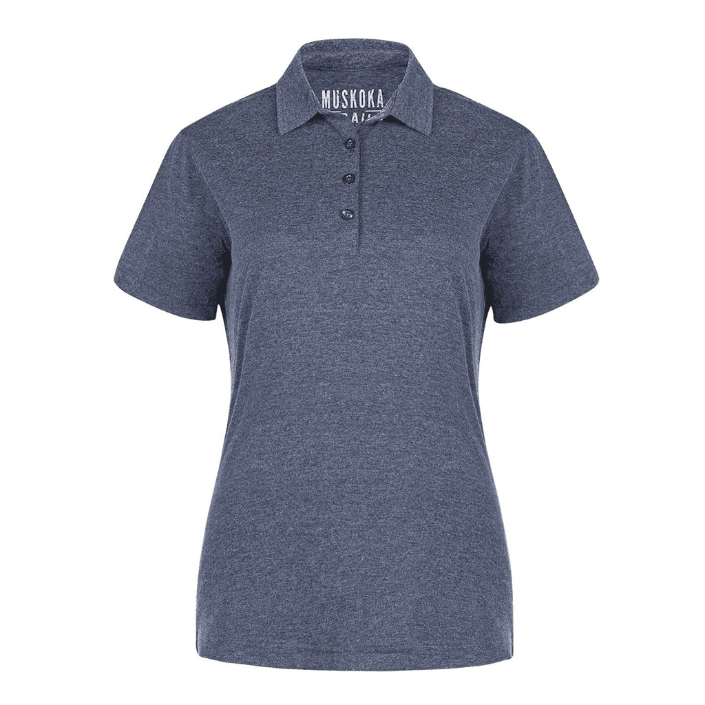 Muskoka Trail-S05751 polo shirt in Melange Navy